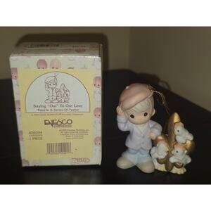 Precious Moments Saying Oui To Our Love Ornament 1998 Enesco 456004